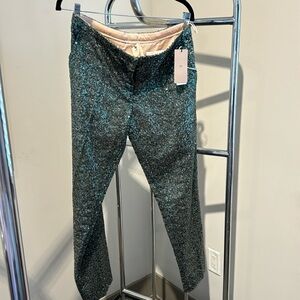 No.21 Green Sequins Pants - New - Size 42